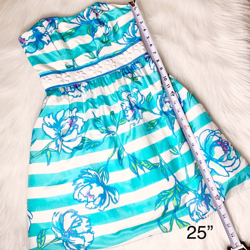 SOLD-Lilly Pulitzer Beaded Nautical Strapless Dress - Picture 10 of 10
